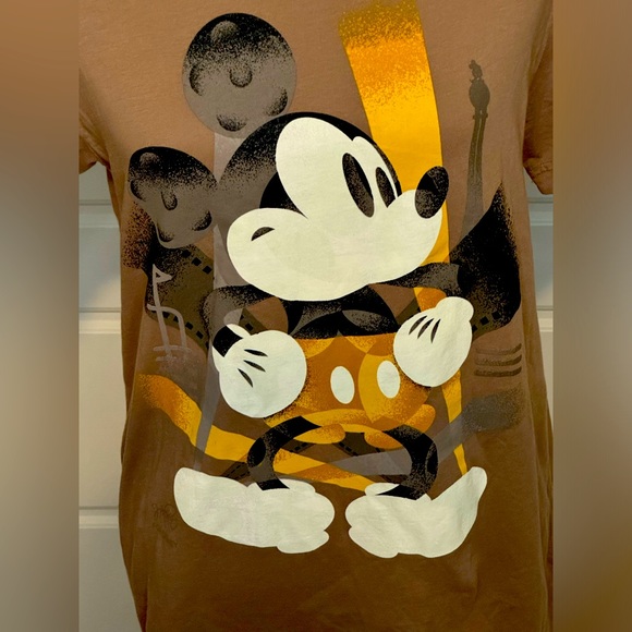 Disney Other - NWT DISNEY MICKEY MOUSE SHORT SLEEVE T-SHIRT IN CHOCOLATE BROWN NEW WITH TAGS